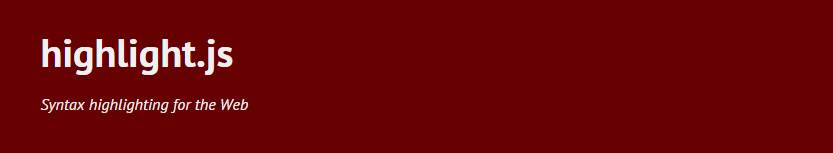 Подсветка синтаксиса на сайте Hightlight.js Hightlight.js